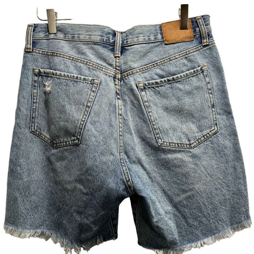 Aeropostale Denim Skater Shorts Distressed Vintage 90s Slouchy High Rise - Picture 5 of 12